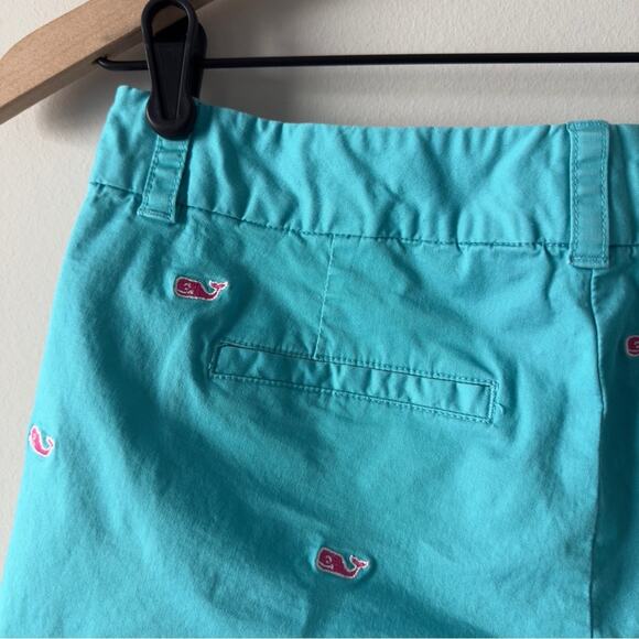Vineyard Vines Embroidered Whale Shorts Double Button Zip Cotton Stretch pockets - Picture 4 of 10